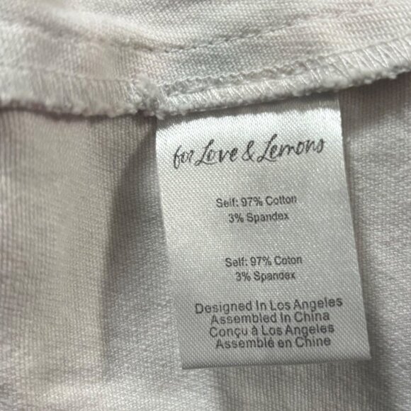 For Love & Lemons Womens Smythe Hot Shorts Cotton Candy Tie Dye Size L - Picture 8 of 9